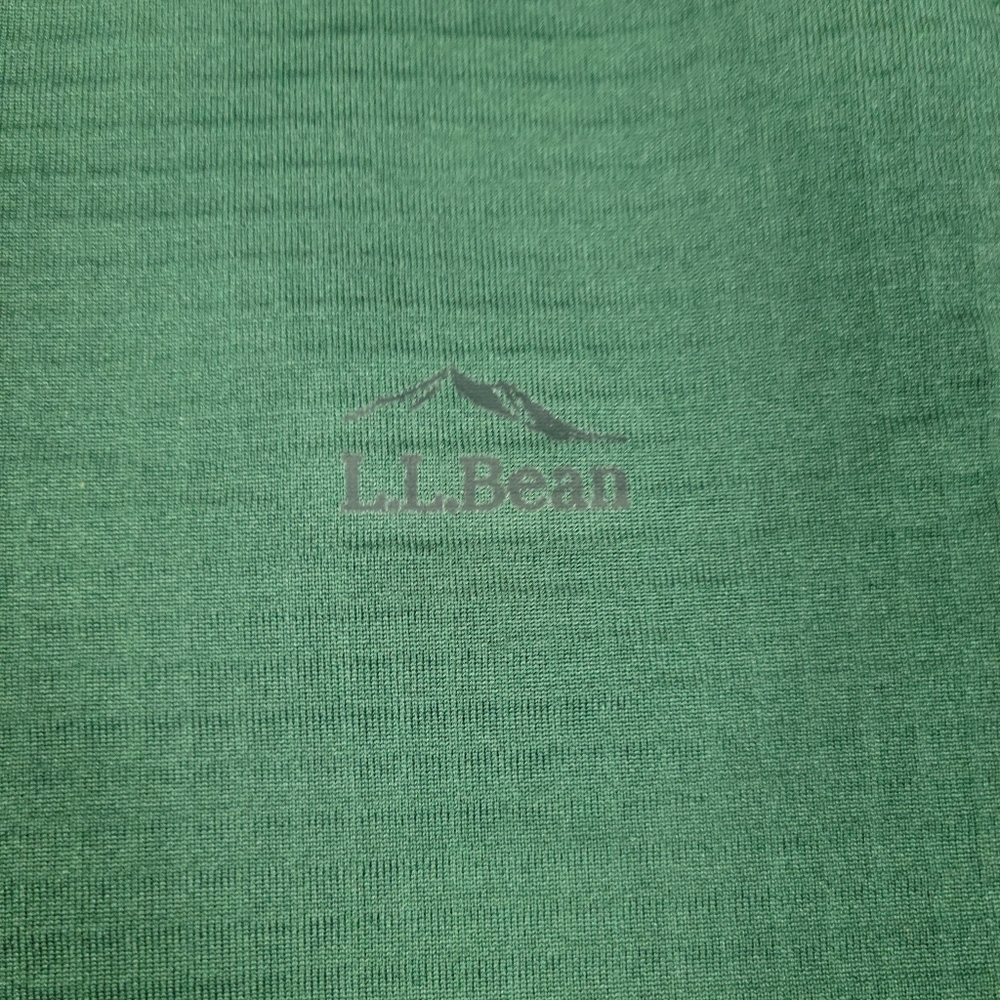 L.L.Bean Dark Green Heavyweight Base Layer Crew Top Women's Size Large Regular - Picture 4 of 11